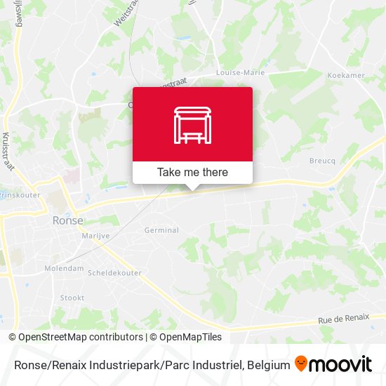 Ronse / Renaix Industriepark / Parc Industriel map