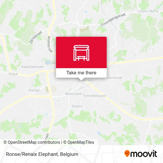 Ronse/Renaix Elephant map