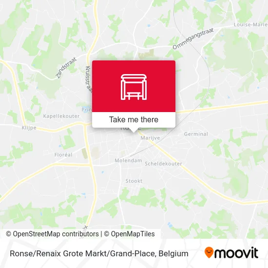 Ronse/Renaix Main Square map