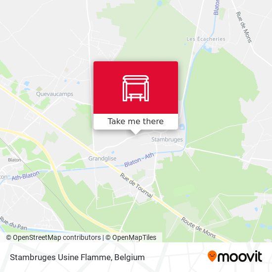 Stambruges Usine Flamme map