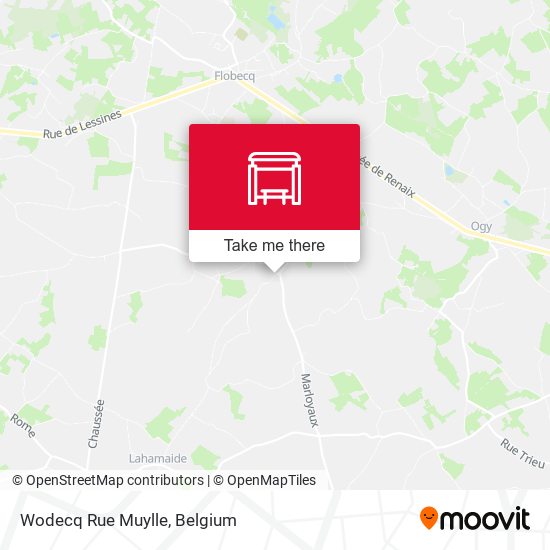 Wodecq Rue Muylle map