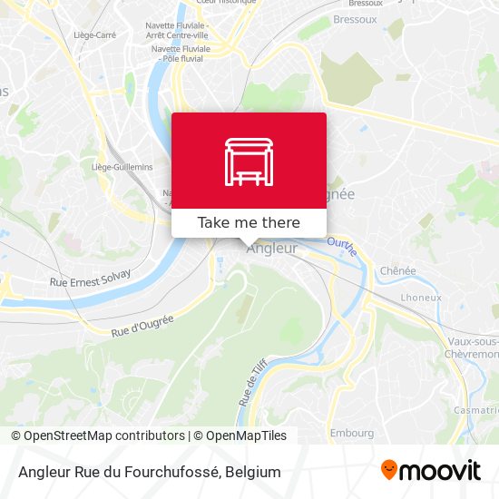 Angleur Rue du Fourchufossé plan
