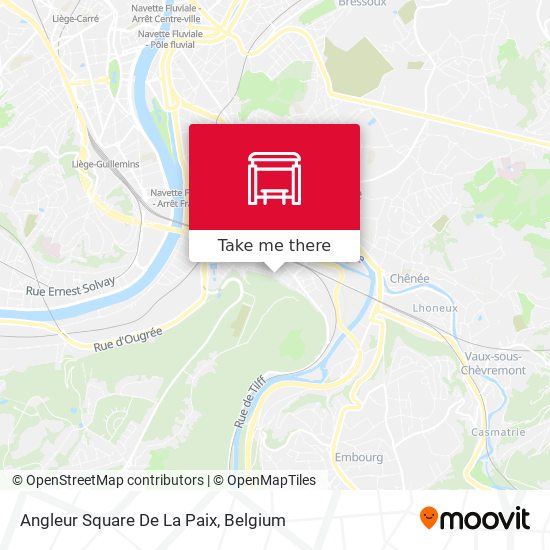 Angleur Square De La Paix map