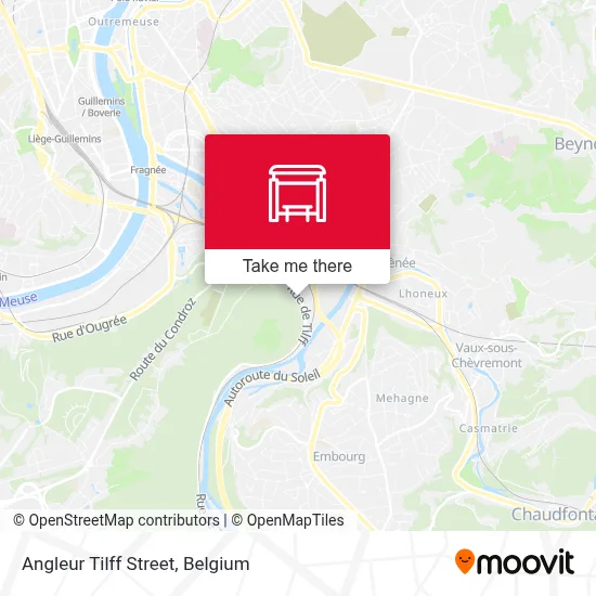 Angleur Tilff Street map