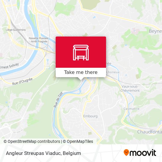 Angleur Streupas Viaduc map