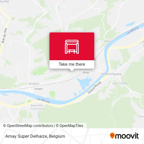Amay Super Delhaize map