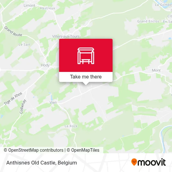 Anthisnes Old Castle map