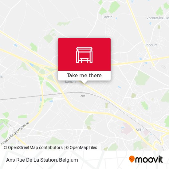 Ans Rue De La Station map