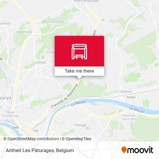 Antheit Les Pâturages map