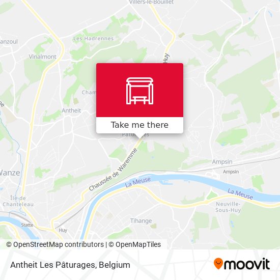 Antheit Les Pâturages map