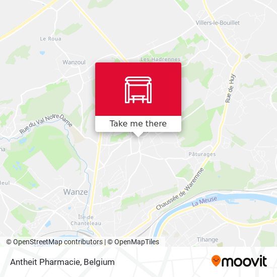 Antheit Pharmacie map