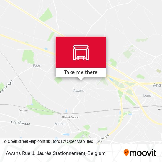 Awans Rue J. Jaurès Stationnement plan