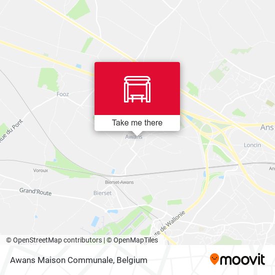 Awans Maison Communale map