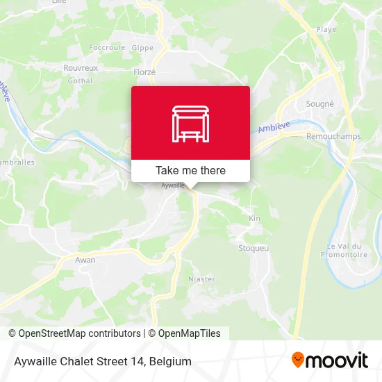 Aywaille Chalet Street 14 map