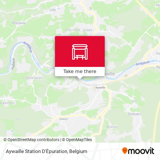 Aywaille Station D'Épuration map