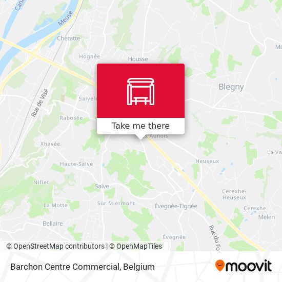 Barchon Centre Commercial map
