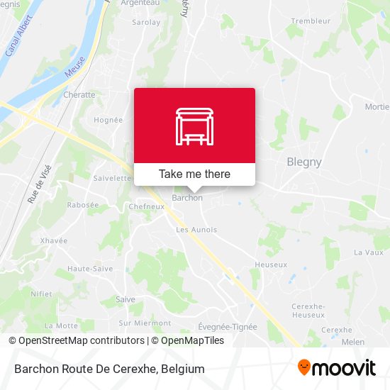 Barchon Route De Cerexhe map