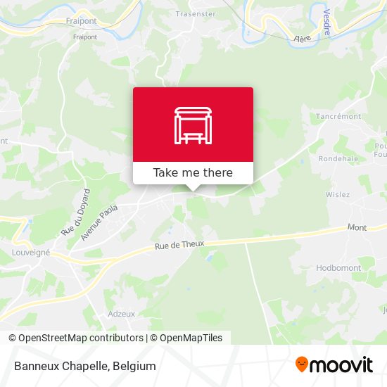 Banneux Chapelle map