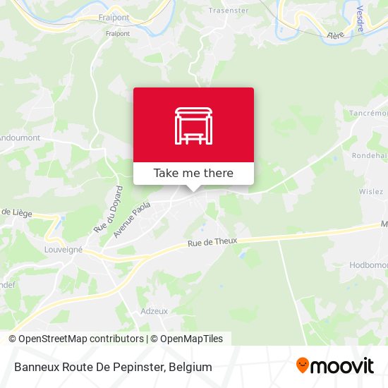Banneux Route De Pepinster map