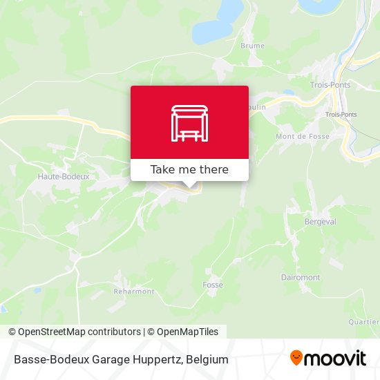 Basse-Bodeux Garage Huppertz map