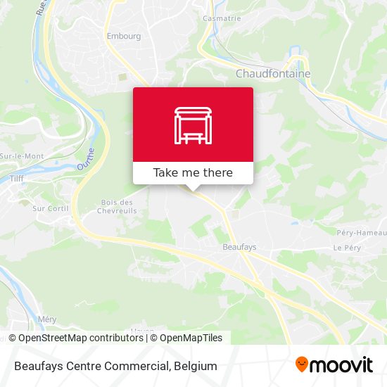 Beaufays Centre Commercial map