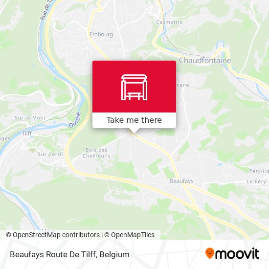 Beaufays Route De Tilff map