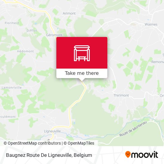 Baugnez Route De Ligneuville plan