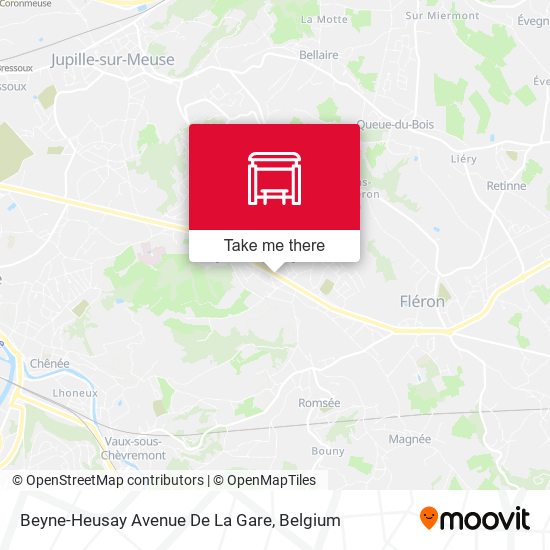 Beyne-Heusay Avenue De La Gare plan