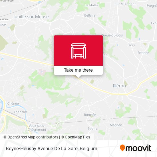 Beyne-Heusay Avenue De La Gare plan