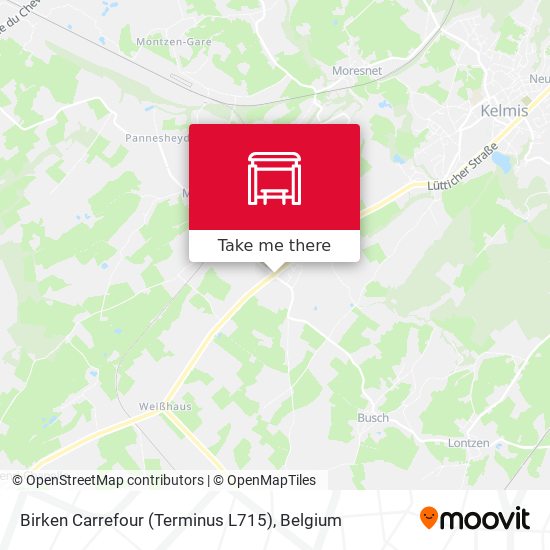 Birken Carrefour (Terminus L715) plan