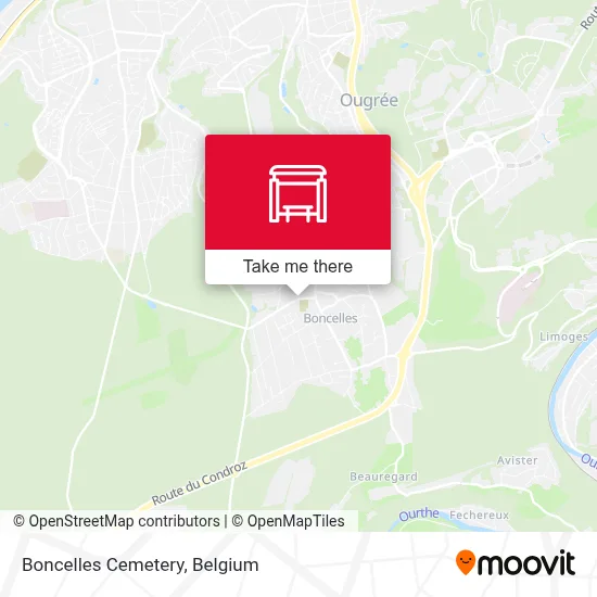 Boncelles Cemetery map