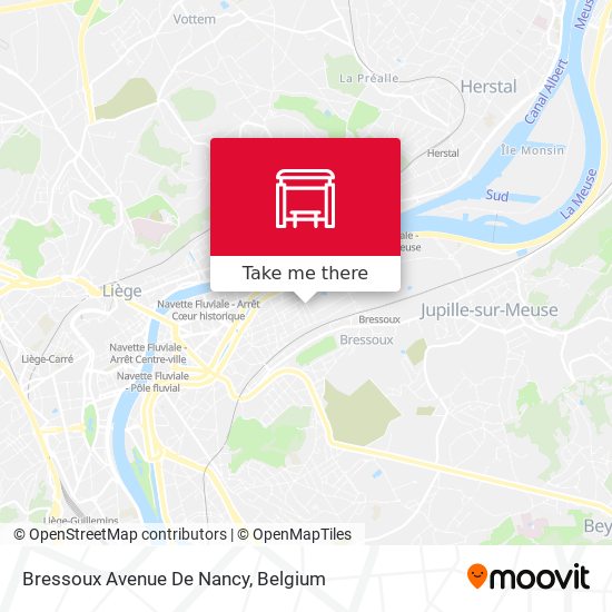 Bressoux Avenue De Nancy map