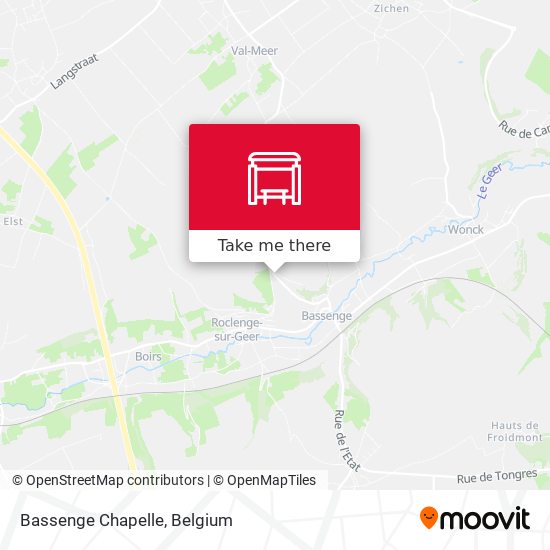 Bassenge Chapelle map