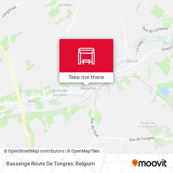 Bassenge Route De Tongres map