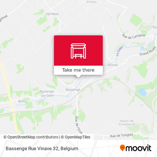 Bassenge Rue Vinave 32 map