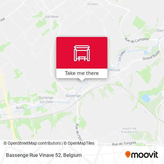 Bassenge Rue Vinave 52 map