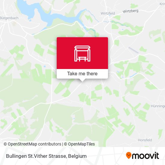 Bullingen St.Vither Strasse map