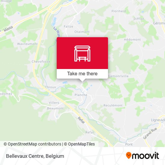 Bellevaux Centre map