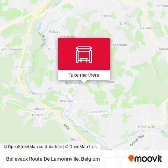 Bellevaux Route De Lamonriville map