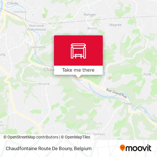 Chaudfontaine Route De Bouny map