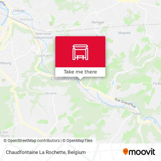 Chaudfontaine La Rochette map