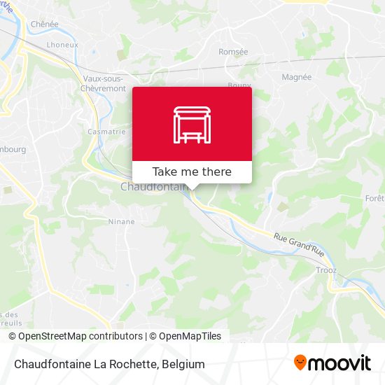 Chaudfontaine La Rochette map
