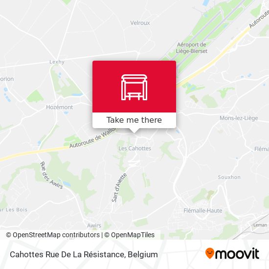 Cahottes Rue De La Résistance map