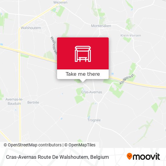Cras-Avernas Route De Walshoutem plan
