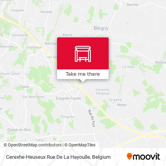 Cerexhe-Heuseux Rue De La Hayoulle plan