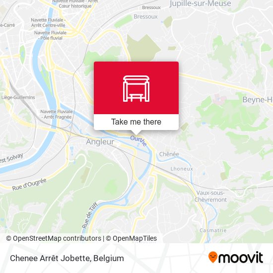 Chenee Arrêt Jobette map