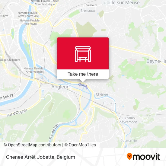 Chenee Jobette Stop map