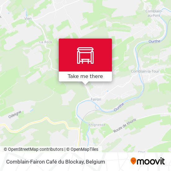 Comblain-Fairon Café du Blockay map