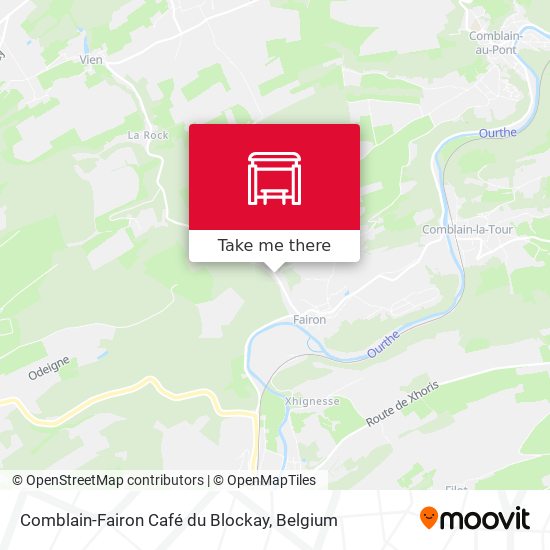 Comblain-Fairon Café du Blockay plan
