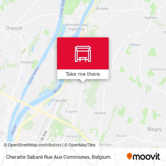 Cheratte Sabaré Rue Aux Communes plan